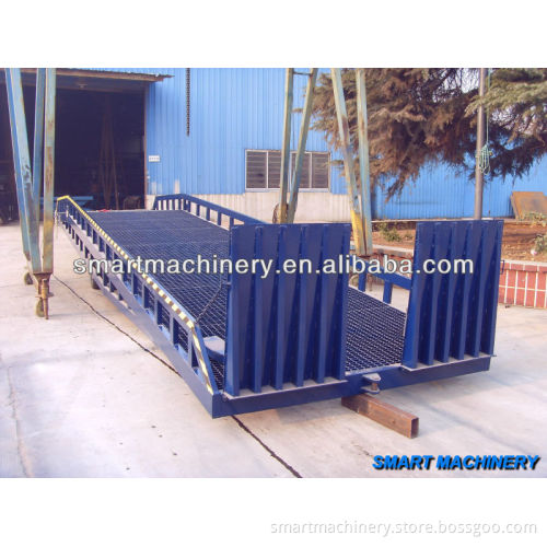 10T Mobile hydraulic loading and unloading steel car ramp